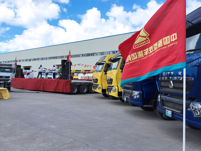 Opening of new products launch party of SINOTRUK T7H series trucks in Beira, Mozambique.